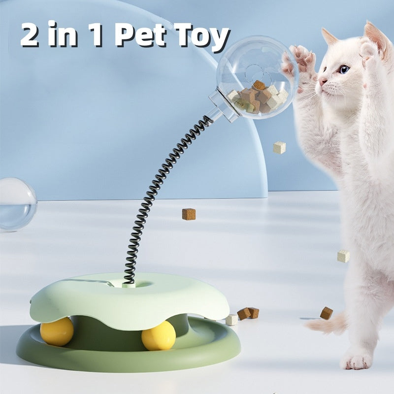 2-in-1 Cat Treat & Toy Turntable