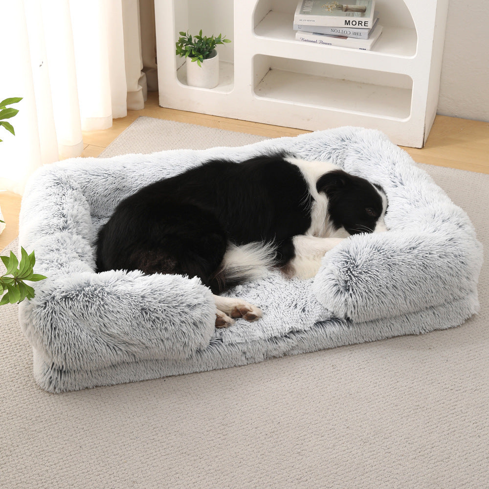 Plush Cozy Winter Pet Bed