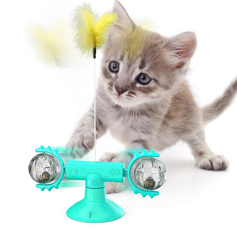Rotating Windmill Cat Toy