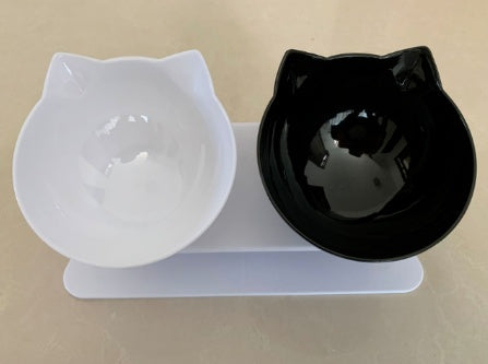 Inclined Transparent Pet Feeding Bowl