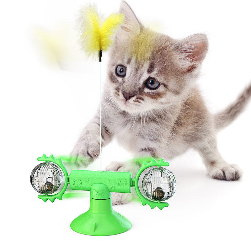 Rotating Windmill Cat Toy