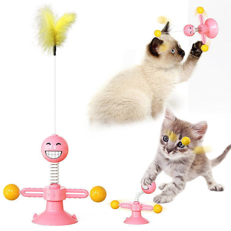 Rotating Windmill Cat Toy
