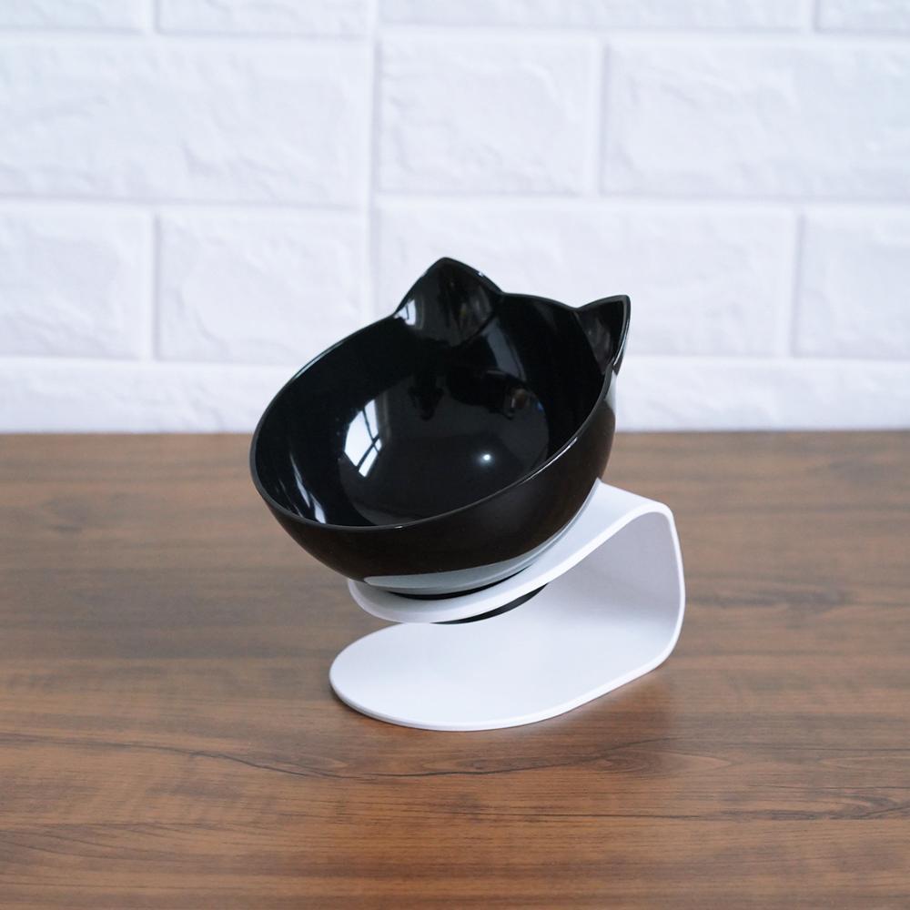 Inclined Transparent Pet Feeding Bowl