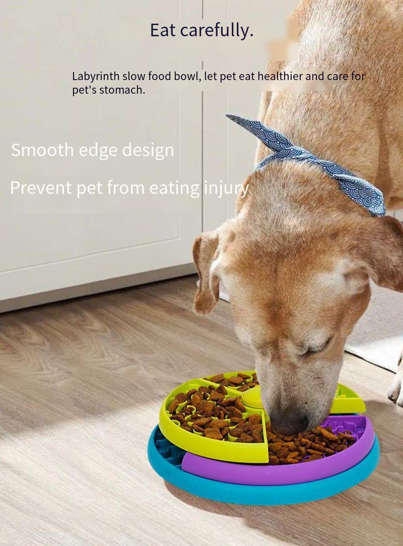Slow-Feed Puzzle Bowl for Pets