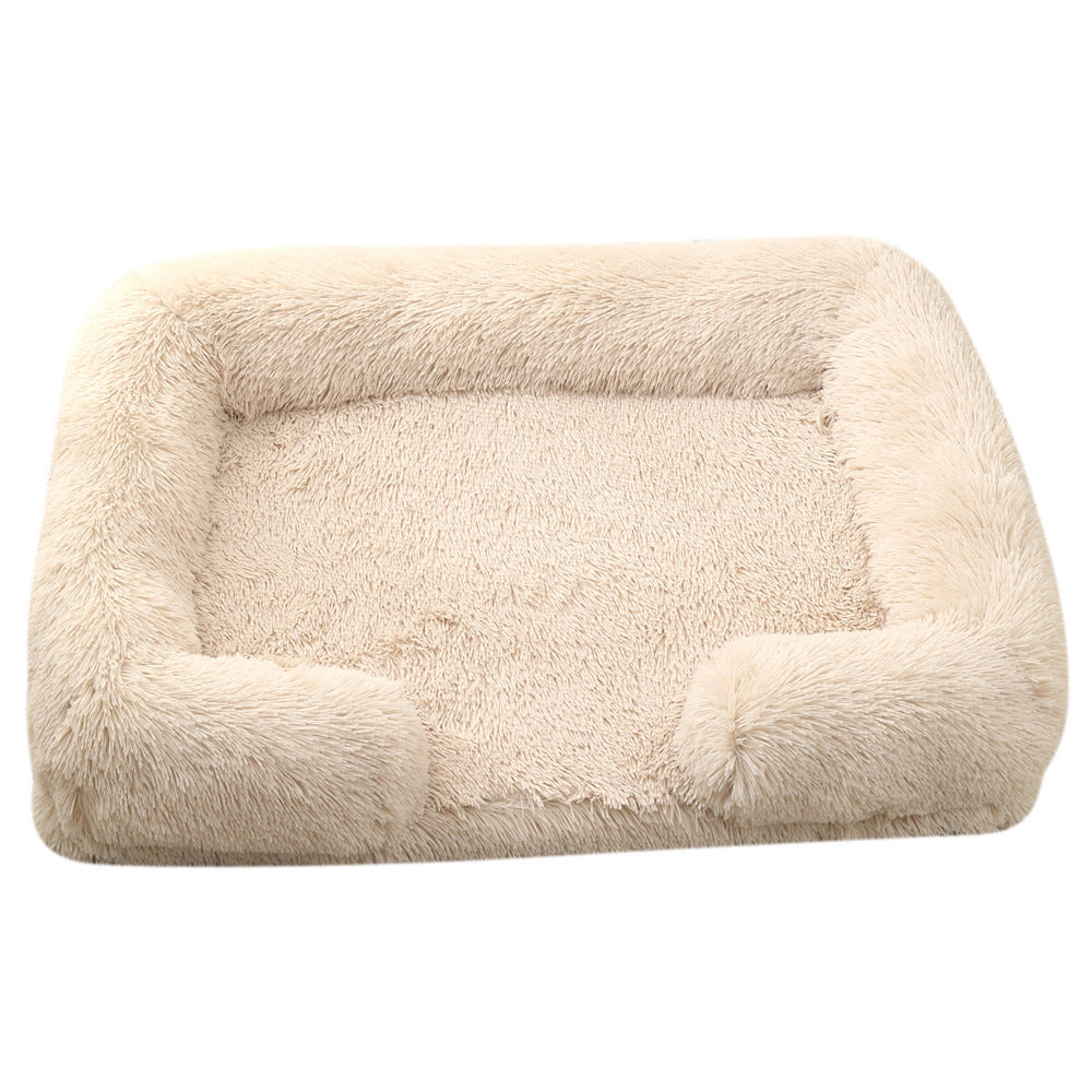 Plush Cozy Winter Pet Bed