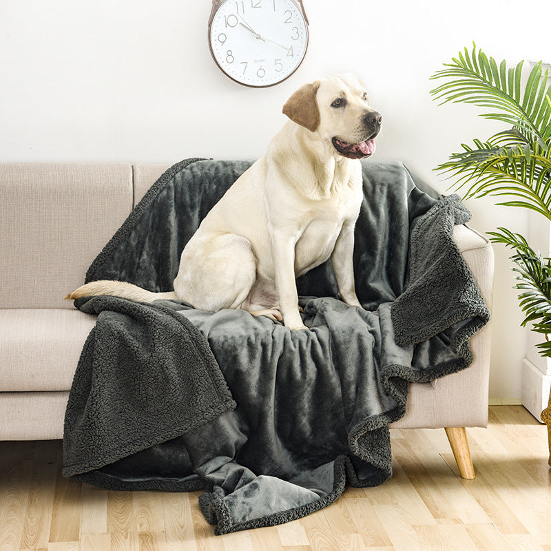 Sherpa Flannel Pet Blanket