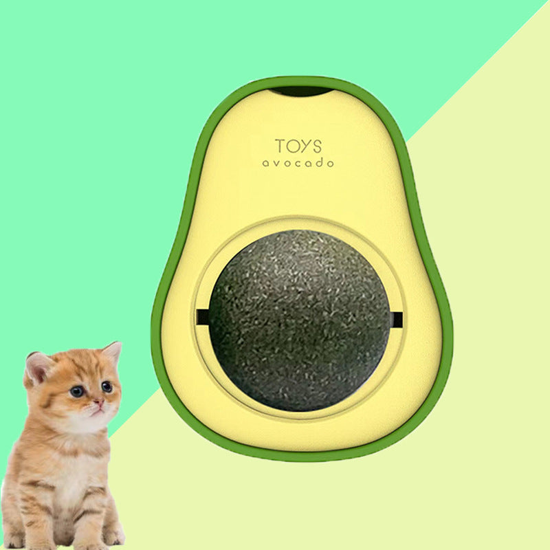Avocado Catnip Toy with 360° Spin