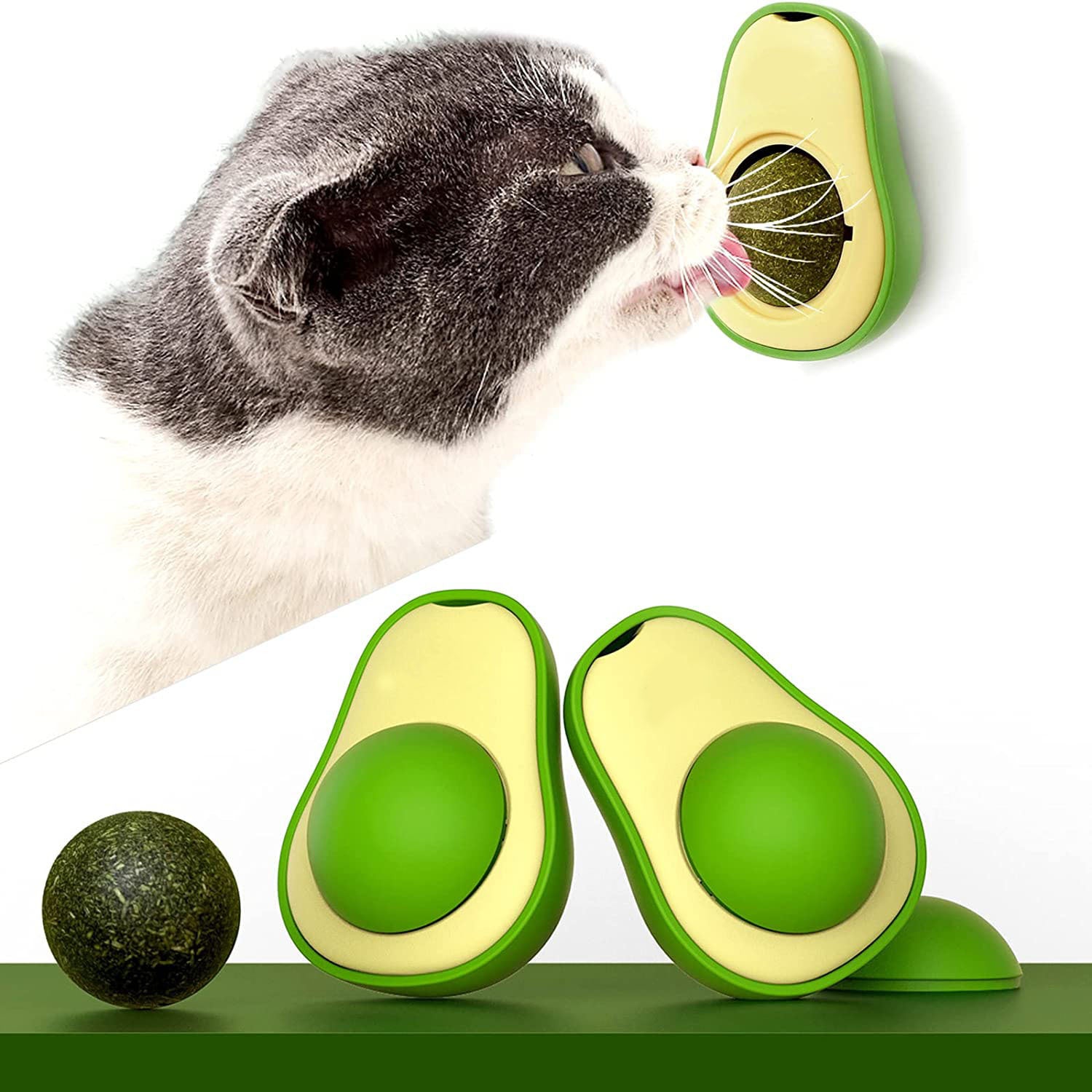 Avocado Catnip Teeth Cleaning Toy