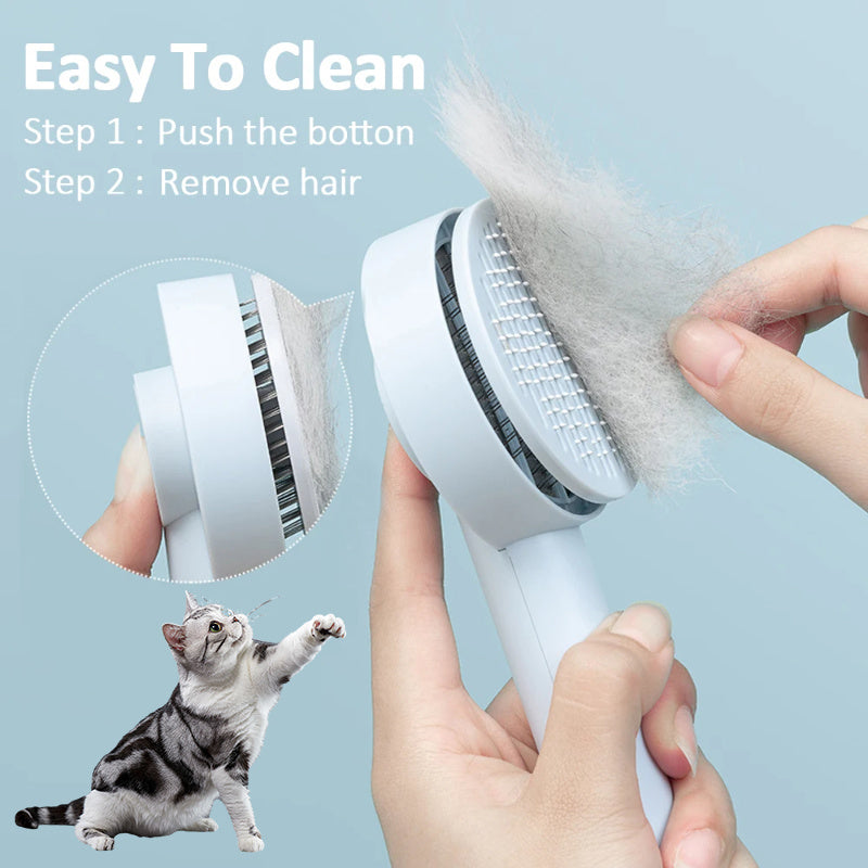 Self-Cleaning Pet Hair Comb