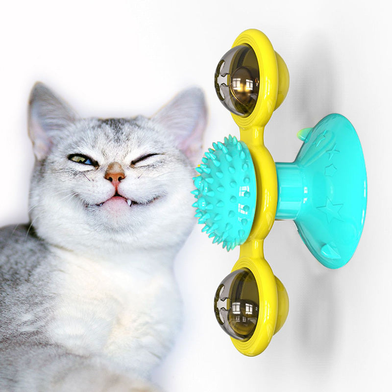 Rotating Windmill Cat Toy