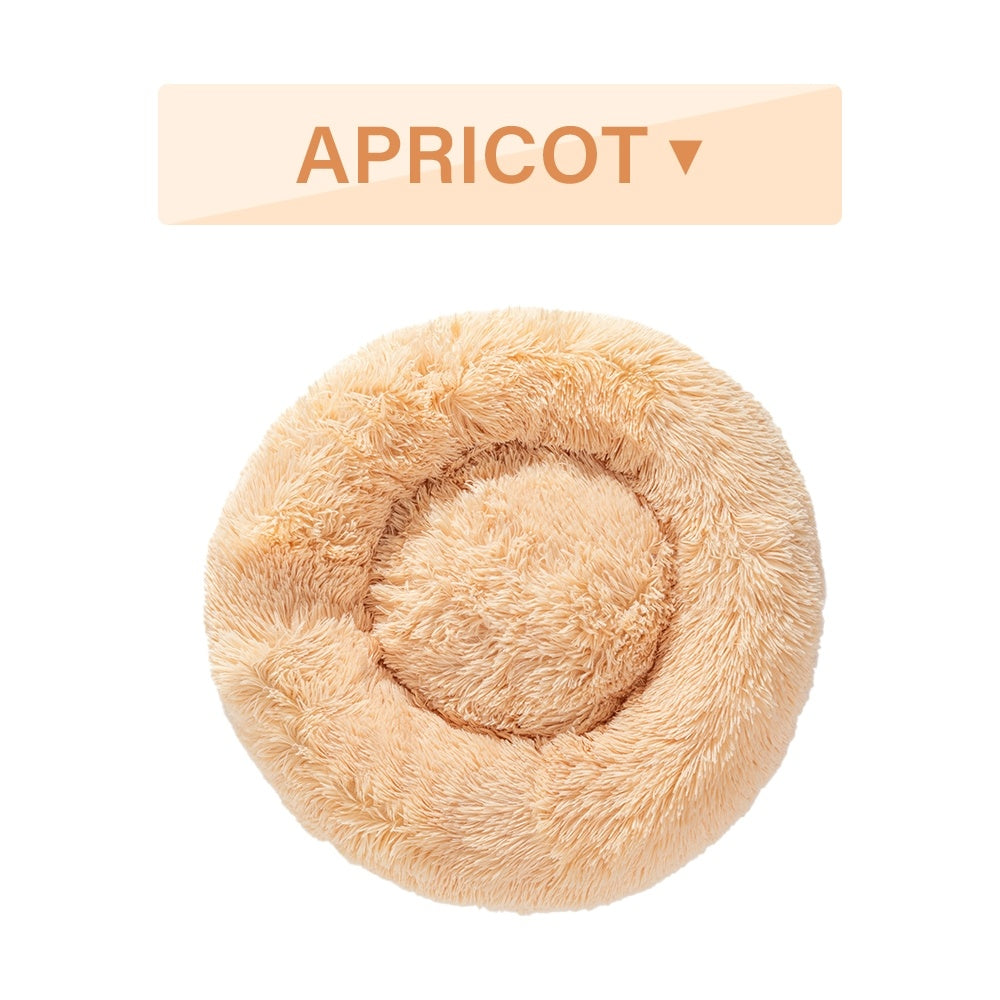 Fluffy Donut Calming Pet Bed