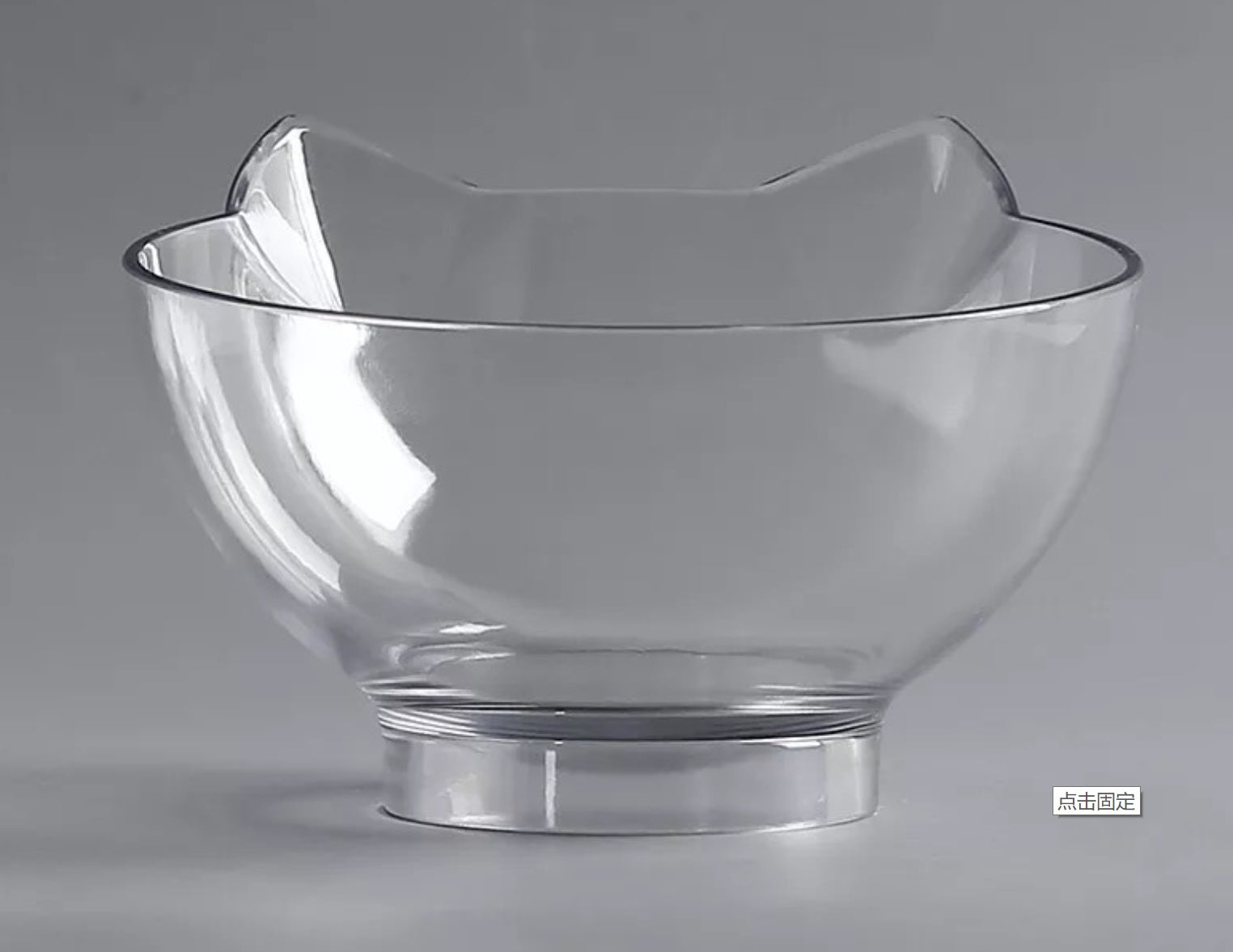 Inclined Transparent Pet Feeding Bowl
