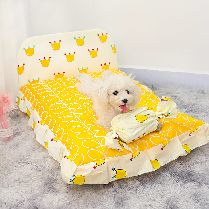 Teddy Plush Small Dog Bed