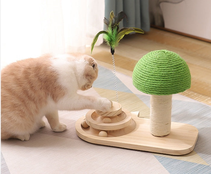 Cat Tree Scratching Post with Toys