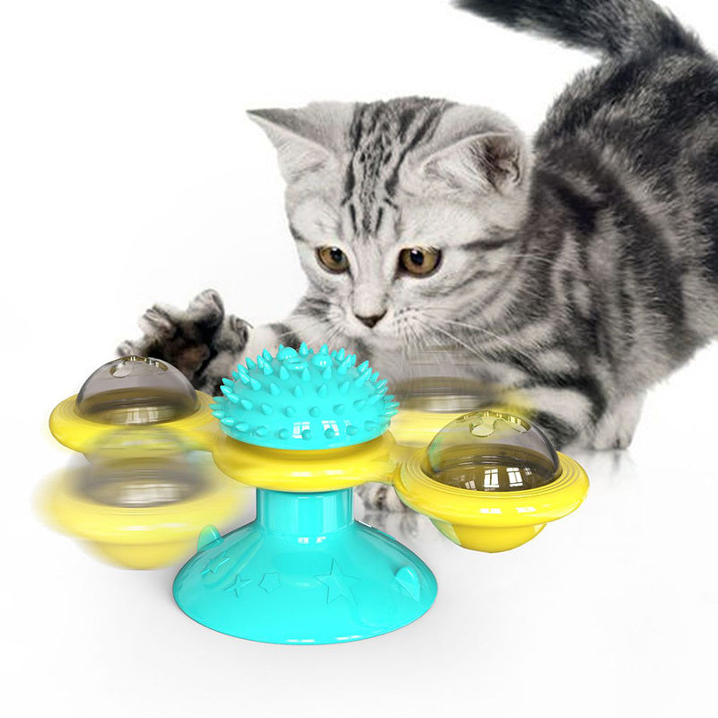 Rotating Windmill Cat Toy