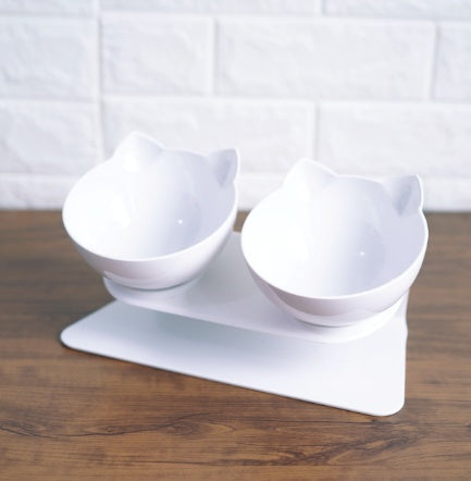 Inclined Transparent Pet Feeding Bowl