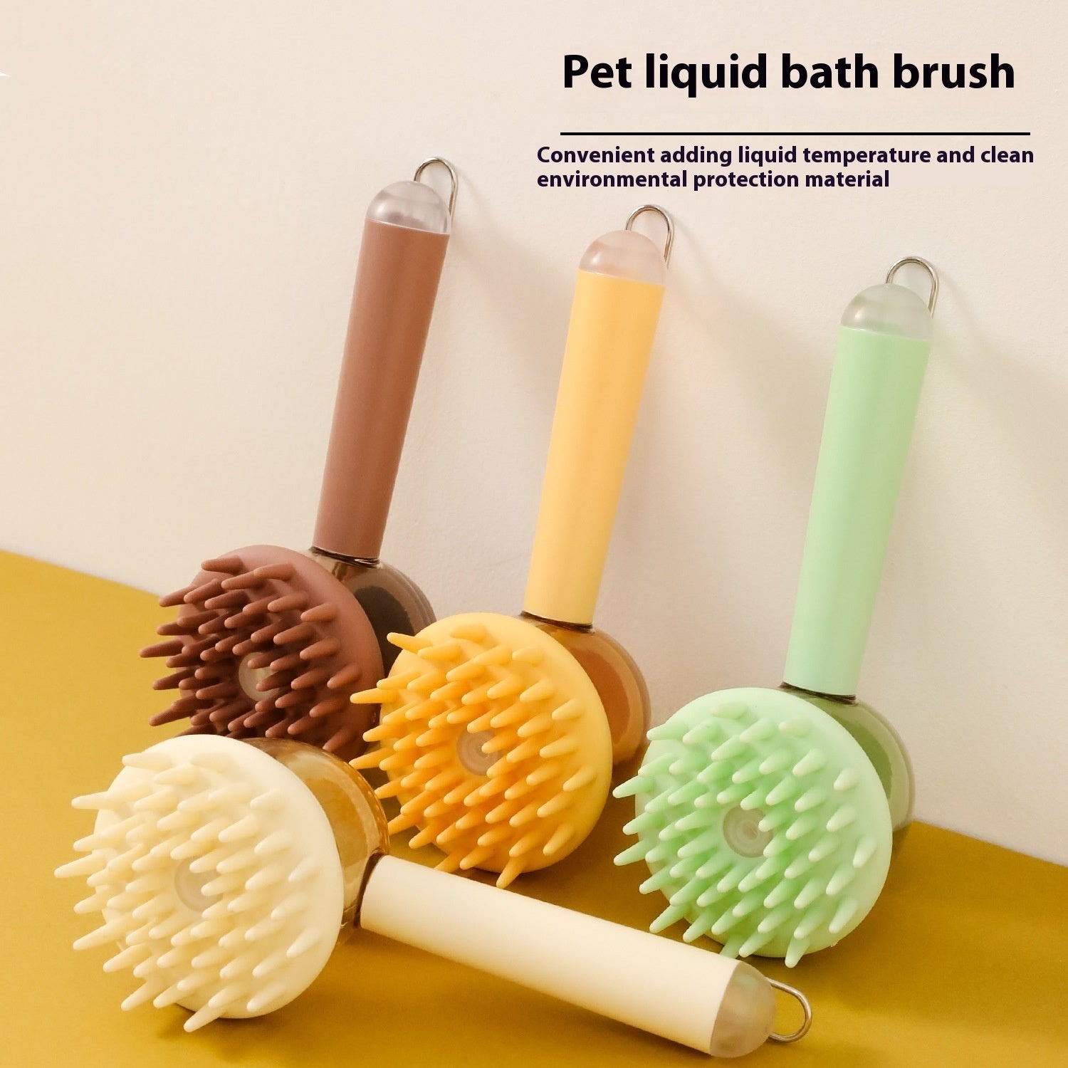 3-in-1 Pet Bath & Grooming Brush