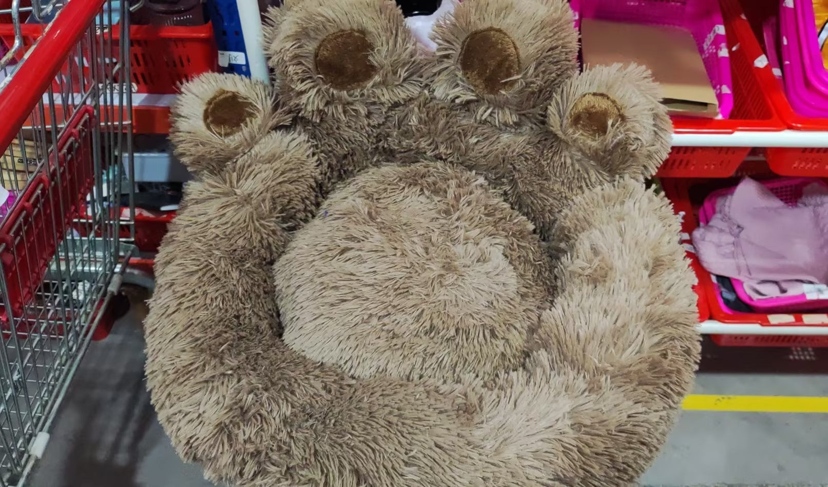 Fleece-Lined Dog Kennel Bed