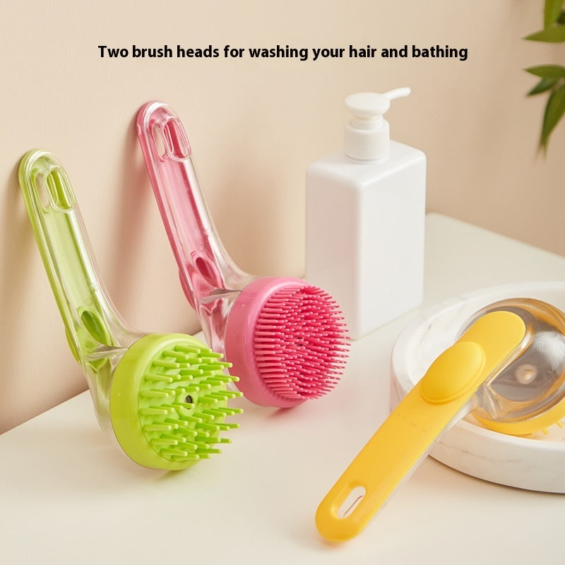 Long-Handle Pet Bath & Grooming Brush