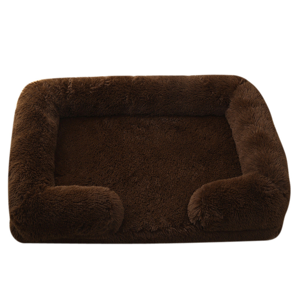 Plush Cozy Winter Pet Bed