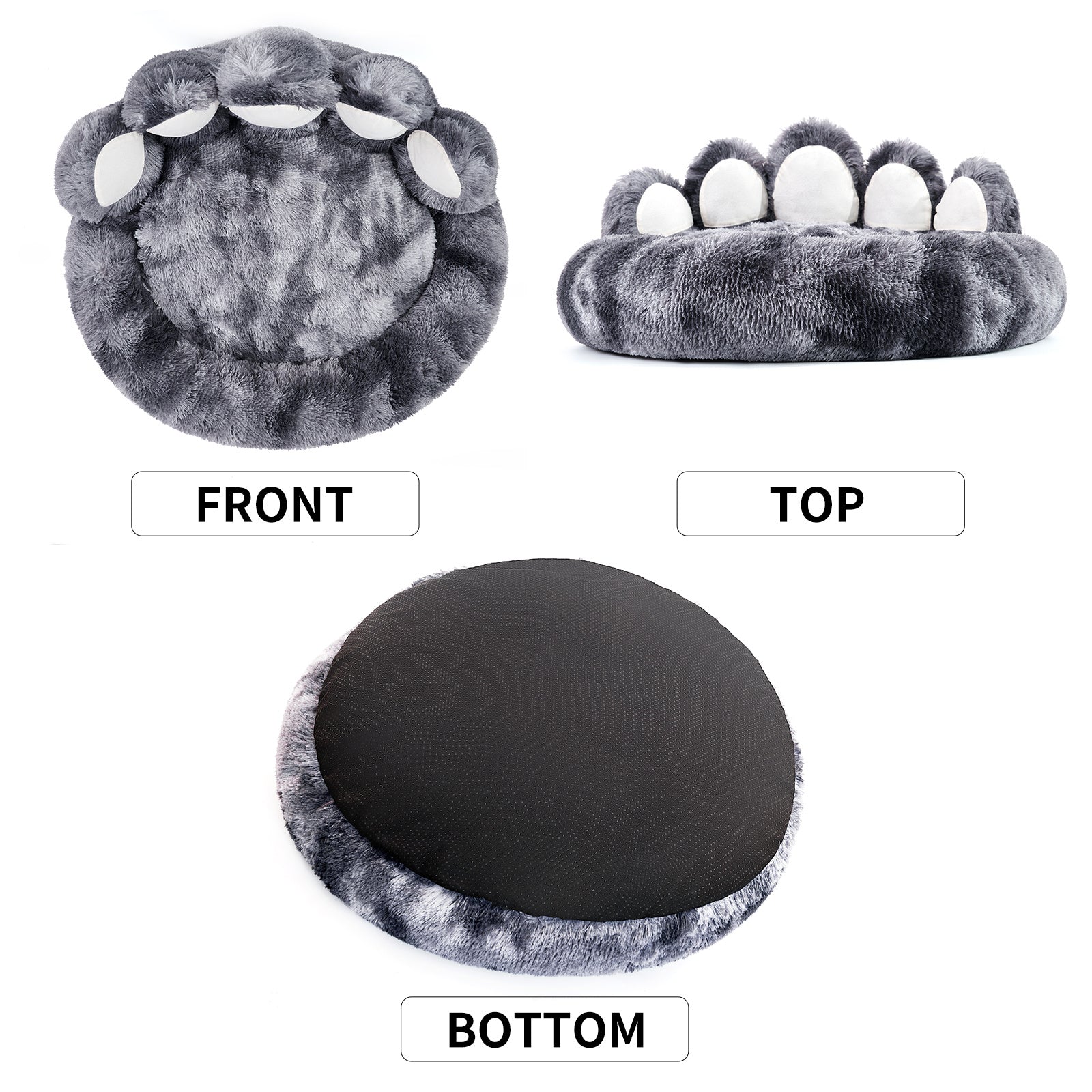 Plush Bear Paw Pet Bed
