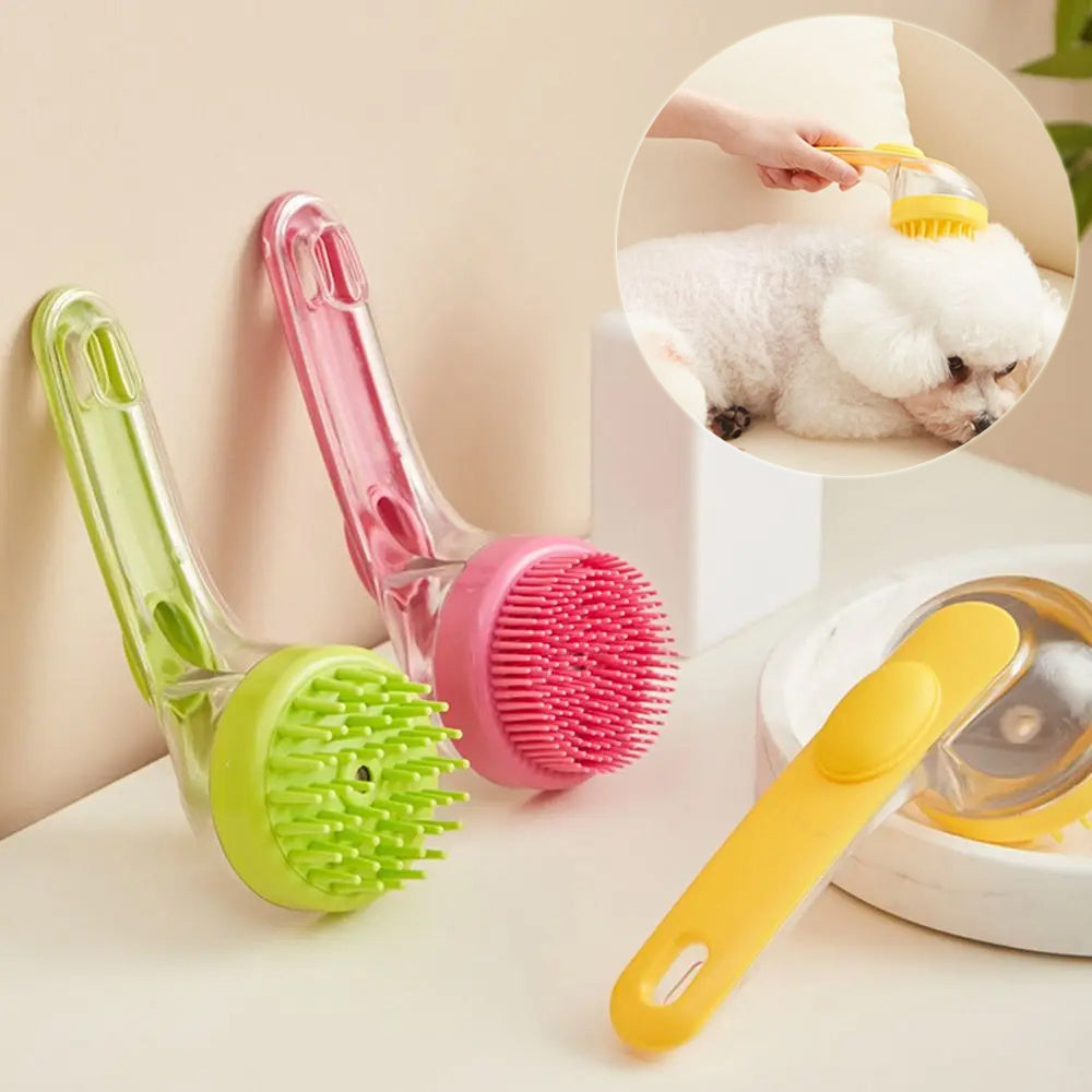 Long-Handle Pet Bath & Grooming Brush