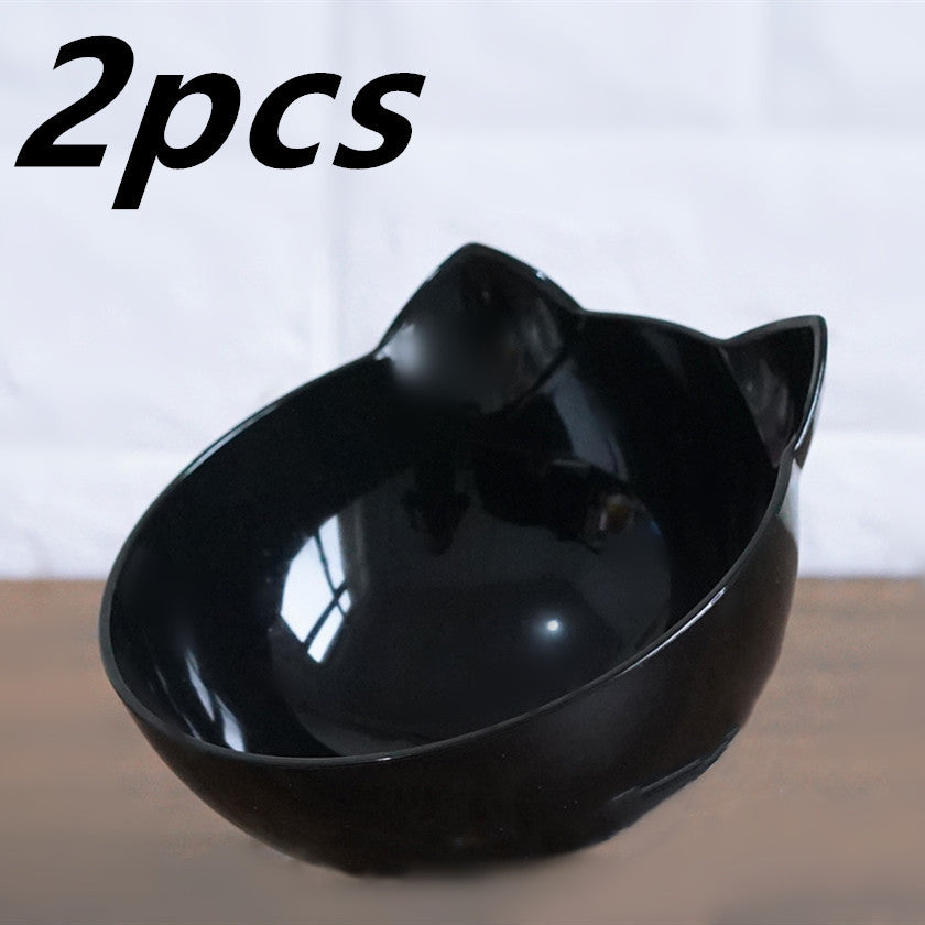 Inclined Transparent Pet Feeding Bowl