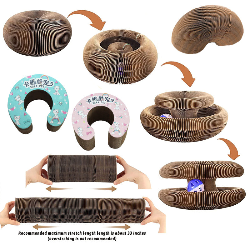 Magnetic Folding Cat Scratch Board