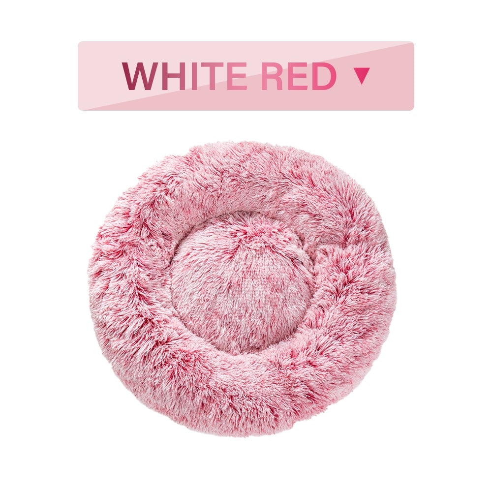 Fluffy Donut Calming Pet Bed