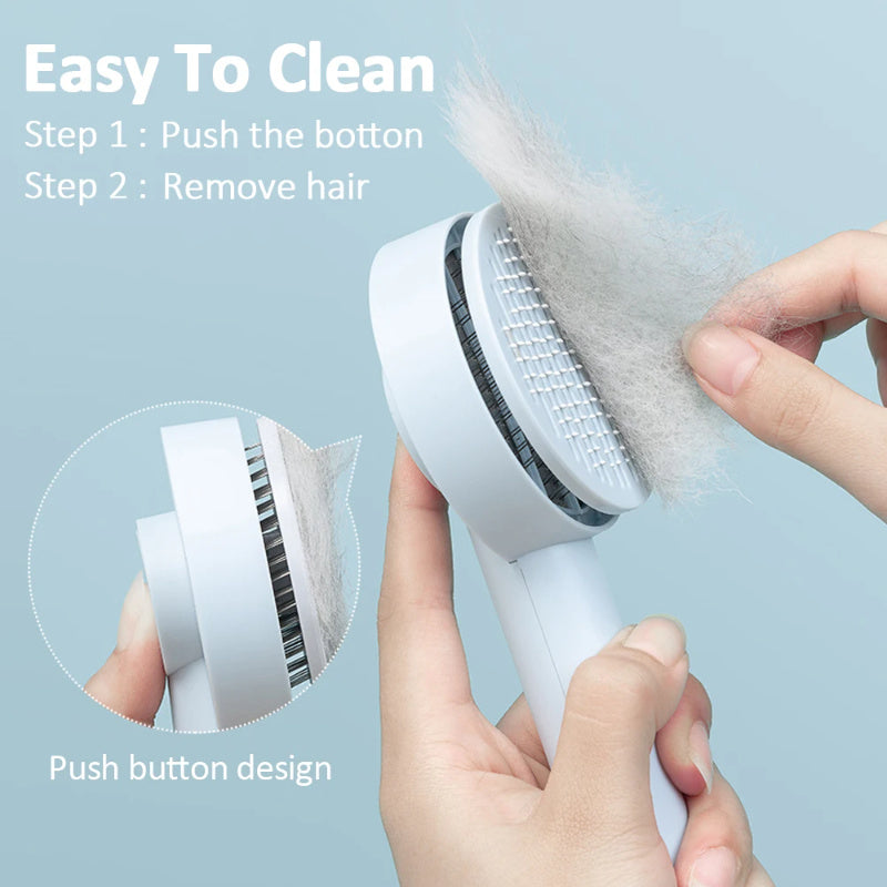 Self-Cleaning Pet Hair Comb
