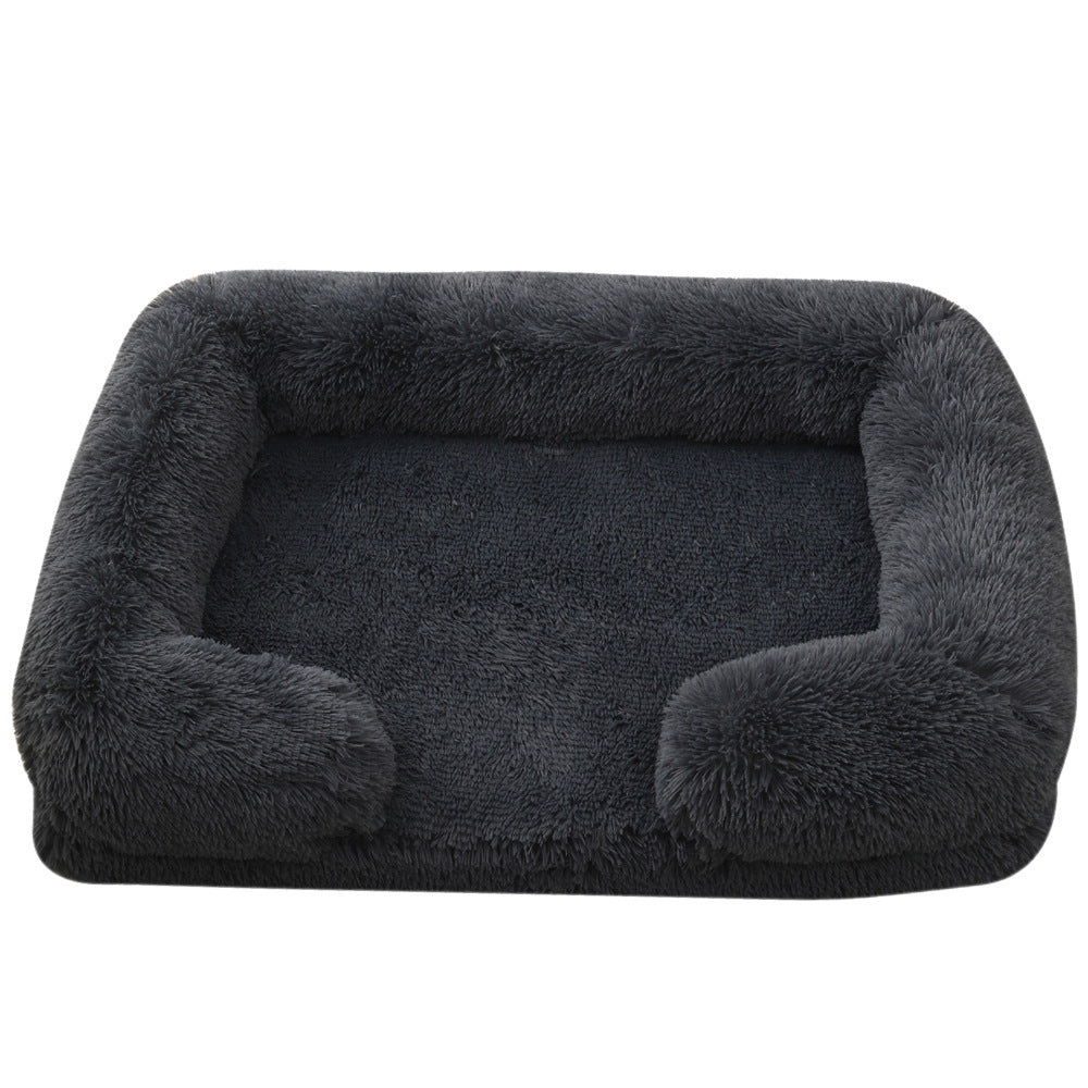 Plush Cozy Winter Pet Bed