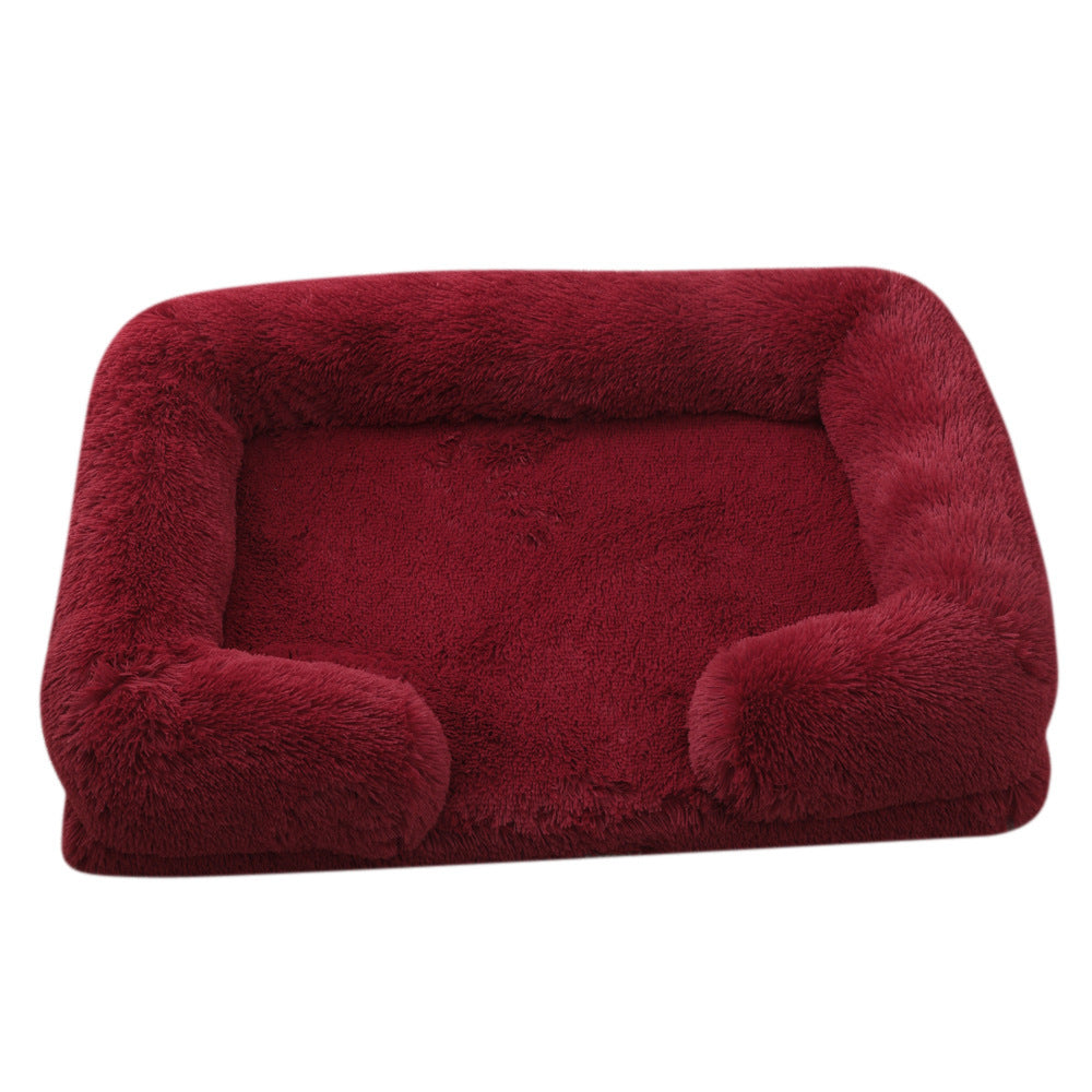 Plush Cozy Winter Pet Bed