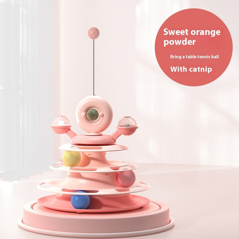 4-Level Interactive Cat Tower Toy