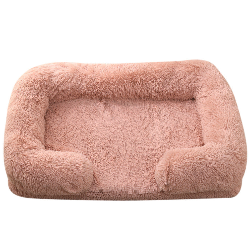 Plush Cozy Winter Pet Bed