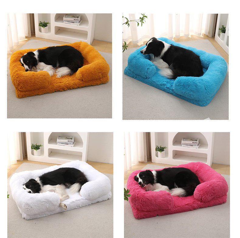 Plush Cozy Winter Pet Bed